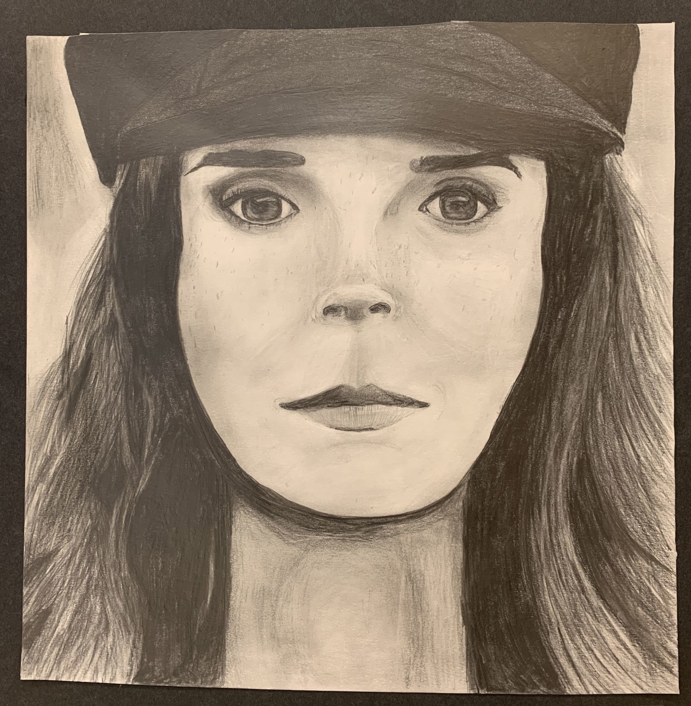 Portrait of a girl in a hat